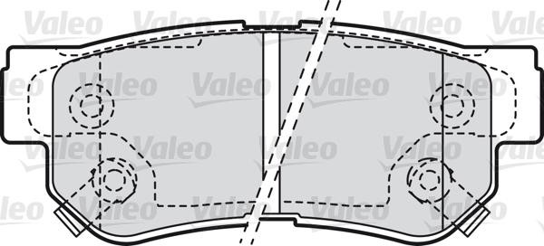 VALEO klocki hamulcowe 598748 598748