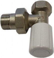 Schlosser Schlooser DN10 Zawór grzejnikowy z pokrętłem 3/8x3/8 kątowy 6014 00015