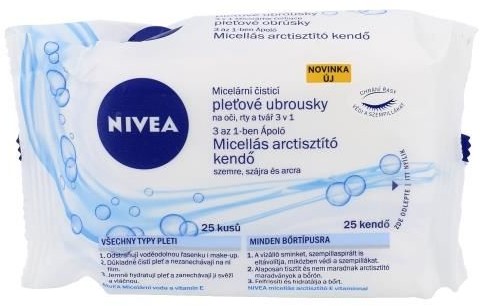 Nivea Micellar Wipes 3in1 25szt W Chusteczki do twarzy 69753