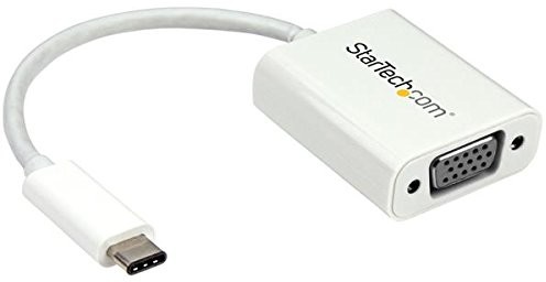 StarTech Startech USB typu C na VGA Adapter konwerter wideo Biały CDP2VGAW
