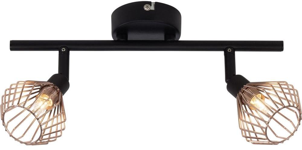 Brilliant Lampa punktowa 21013/76 G9 (DxSxW) 31.5 x 17 x 20 cm Czarny Miedź