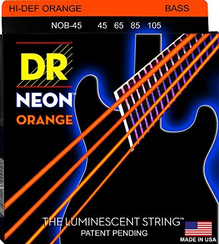 DR Strings nob45 struny NEON 45-105 ORANGE