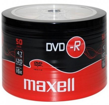 Maxell Płyty DVD-R 4.7GB 16x SP50 275732
