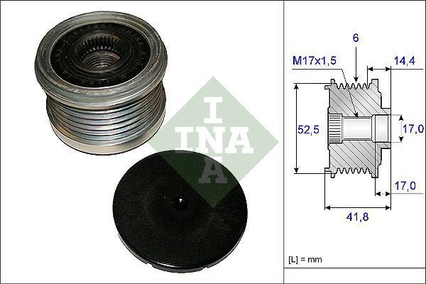 INA Alternator - sprzęgło jednokierunkowe 535 0147 10