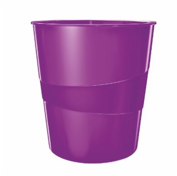 Leitz KOSZ NA ŚMIECI 15L WOW, FIOLETOWY