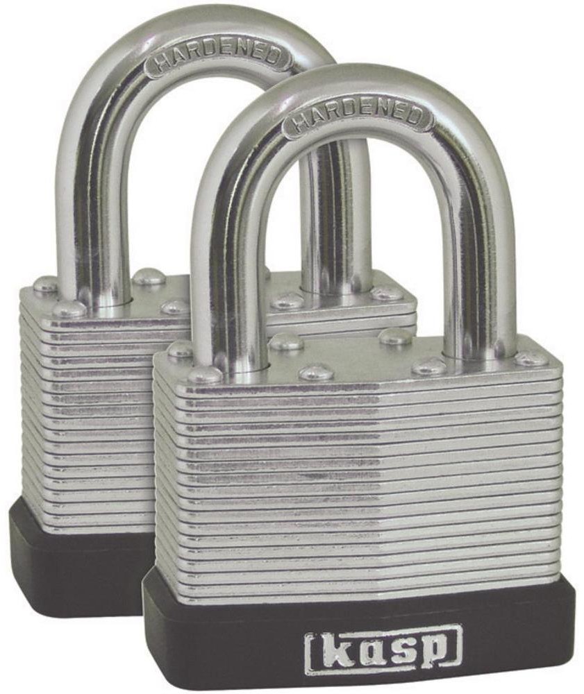 Kasp Kłódka K13040D2 z zamkiem kluczykowym 40 mm Srebrny