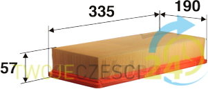 Valeo Filtr powietrza 585121