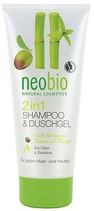 NeoBio SZAMPON I ŻEL 2 w 1 OLIWKOWO - BAMBUSOWY EKO 200 ml