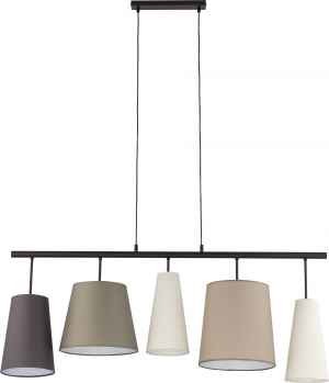 TK Lighting Lampa wisząca zwis oprawa Pedro 5x60W E27 brąz 1908