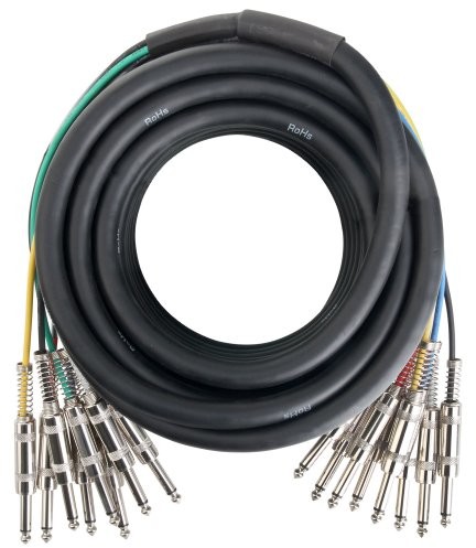 Pronomic pronomic Stage mjj8  3 Multicore kabel 8 X 6,3 MM JACK Mono na 8 X 6,3 MM JACK Mono 00032896