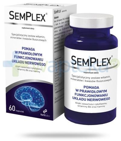 SemPlex na prawidłowe działanie ośrodkowego układu nerwowego 60 kapsułek 1127373