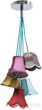 Kare Design Saloon Flowers 5 Lampa wisząca Kolorowa - 30001