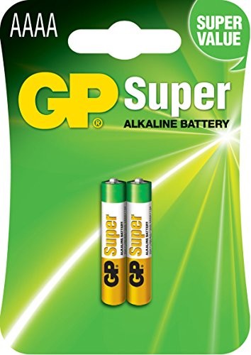 GP Baterie alkaliczne  Super Mini (/lr8d425/LR61 AAAA/lr80425) 2 sztuki w opakowaniu typu blister 03025AC2