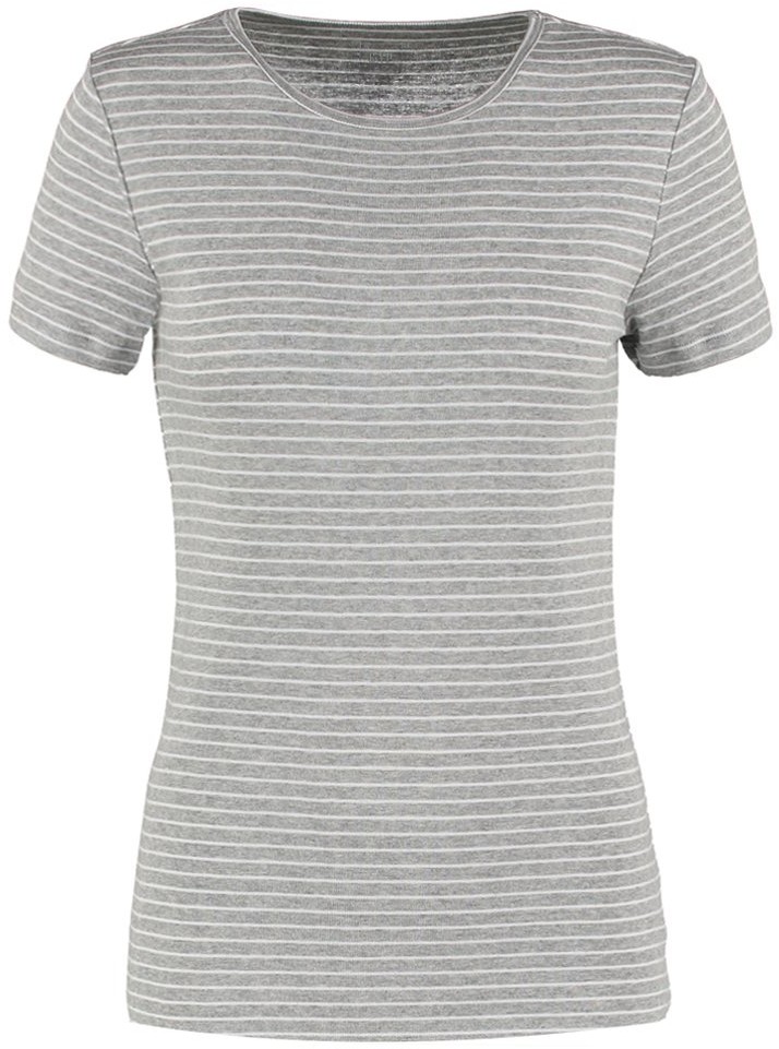 Gap T-shirt z nadrukiem light heather szary 198826 kobiety