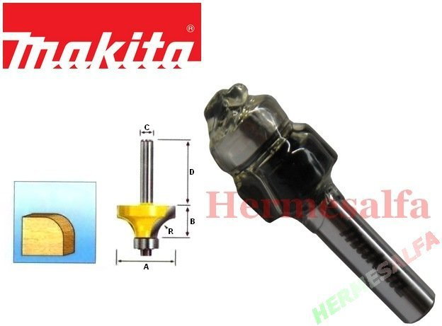 MAKITA FREZ DO FAZOWANIA PÓŁOKRĄGŁEGO DO ZAOKRĄGLEŃ R2 8mm D-11184