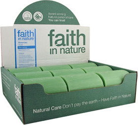 Faith In Nature Organiczne Mydło w kostce z wyciągiem z rozmarynu, 18sztuk x 100g -