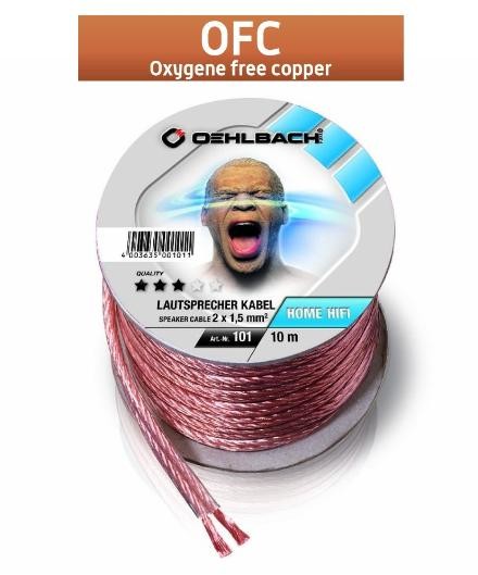 Oehlbach 101 - 2x1,5mm, 10m