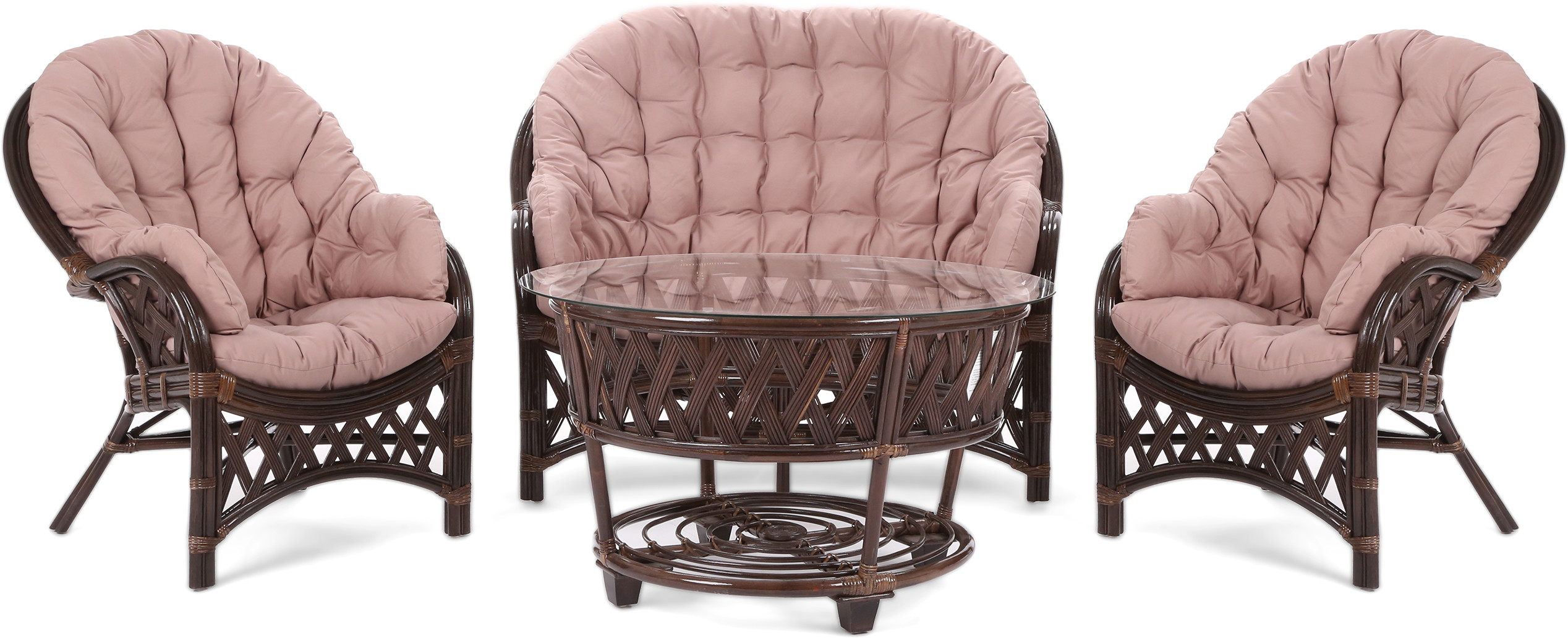 Home&Garden Meble ogrodowe rattanowe Diego Cappuccino 960591