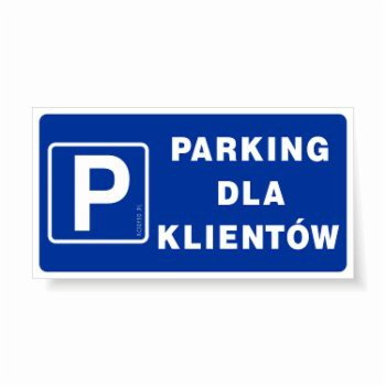KORFED TABLICZKA PARKING DLA KLIENTÓW