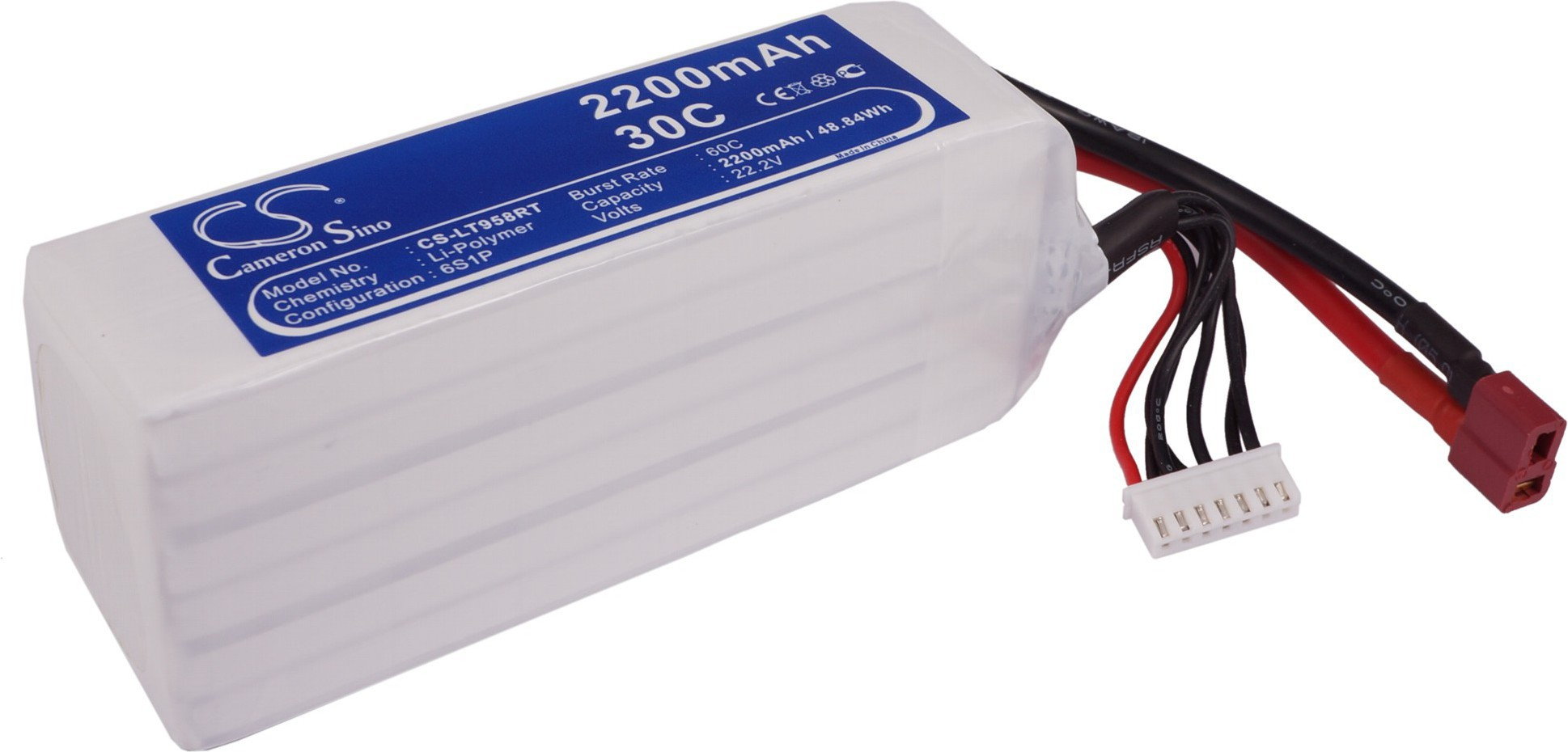 Cameron Sino 2200mAh 48.84Wh Li-Polymer 22.2V 6S 30C () CS-LT958RT