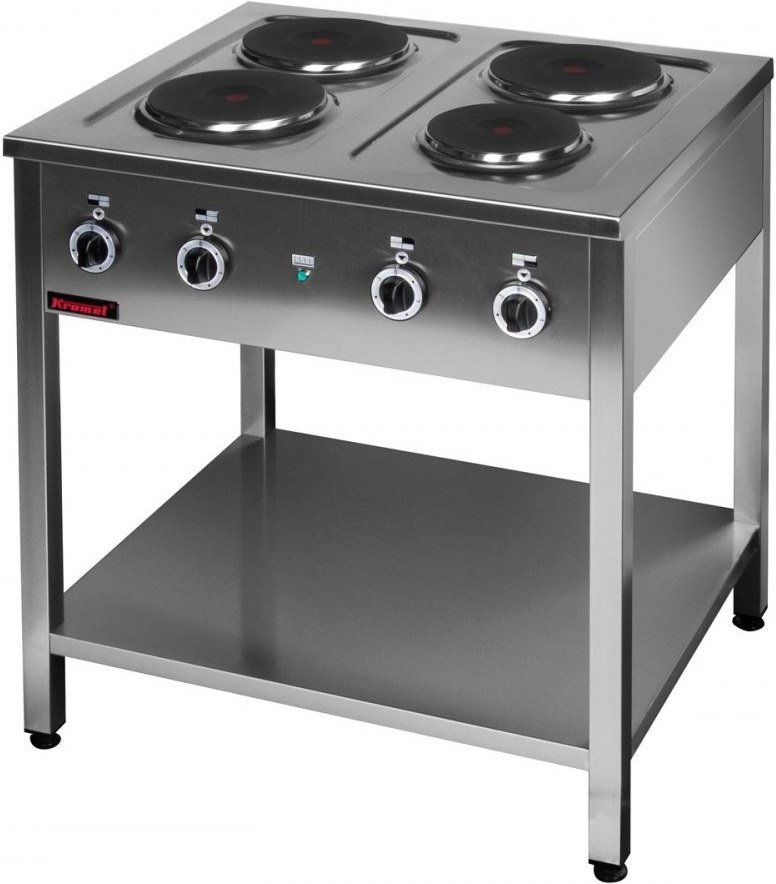 Kromet Kuchnia elektryczna 4 - płytowa 3 x 2,6 + 1 x 2 kW 000.KE-4M