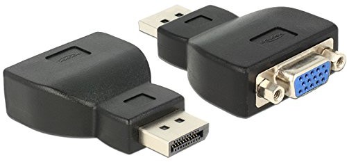 Delock 65567 Adapter Displayport 1.1 Stecker zu VGA Buchse schwarz
