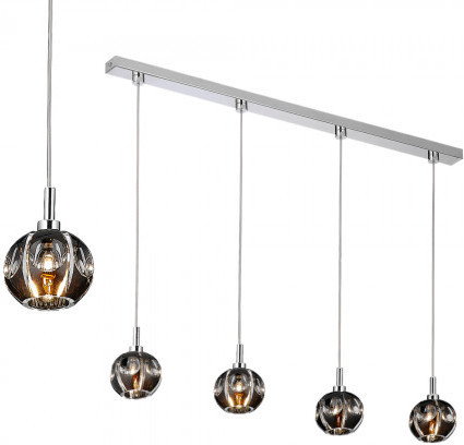 Argon Lampa WISZĄCA zwis VICTORIA 1500 4pł halogenowa listwa sufitowa Brązowy wenge chrom