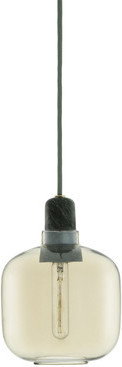 Normann Copenhagen Lampa Amp Okrągła Złote Szkło/ Zielony Marmur 502117