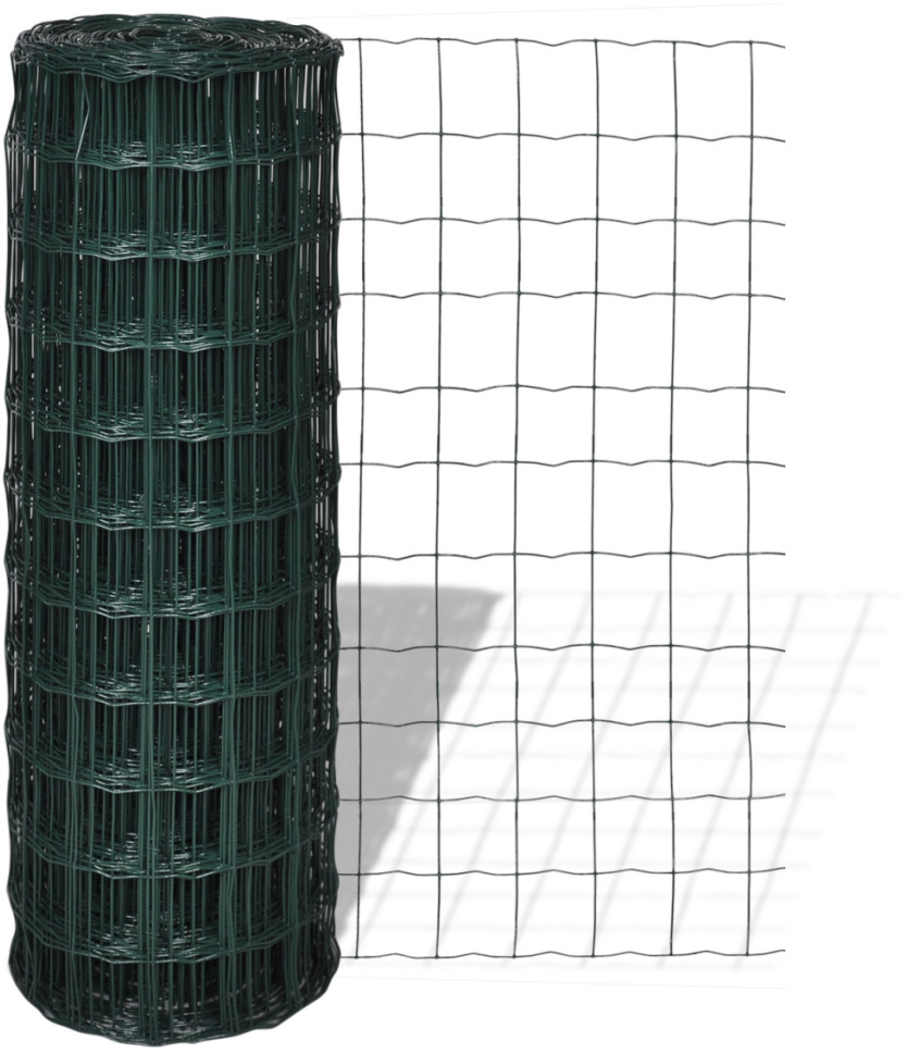 vidaXL Siatka euro Płot 10 x 1,0 m (100 100 mm)
