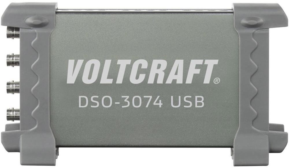 VOLTCRAFT Oscyloskop komputerowy USB DSO-3074 70 MHz 4-kanałowy 250 MSa/s 16 kpts 8 Bit