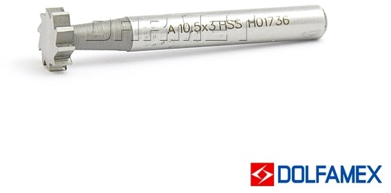 DOLFAMEX Frez do rowków Woodruffa DIN850-A, 20,5 x 8MM