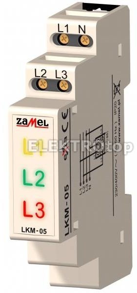 Zamel LKM-05-40 WSKAŻNIK ZASILANIA 230V/400V LED Ż/Z/CZ