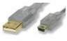 PremiumCord Kabel USB miniUSB3 m Przeźroczysty ku2m3a