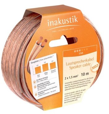 Inakustik In-Akustik Star kabel głośnikowy 2 X 0,75 MM ring 6 m 003020006