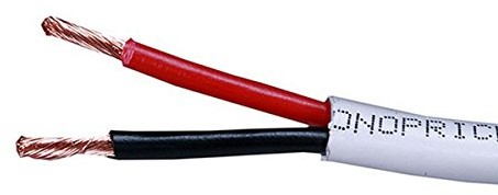 Pure Monoprice 102824 przewód z miedzi beztlenowej przewód głośnikowy 76.20 meters 16 AWG, CL2 qlq 2 (Bare 102824