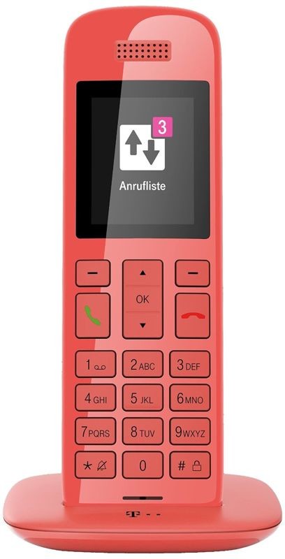 Słuchawka dodatkowa TELEKOM SPEEDPHONE 10 / czerwona / kolorowy wyświetlacz / podświetlenie klawiatury 4025125530375