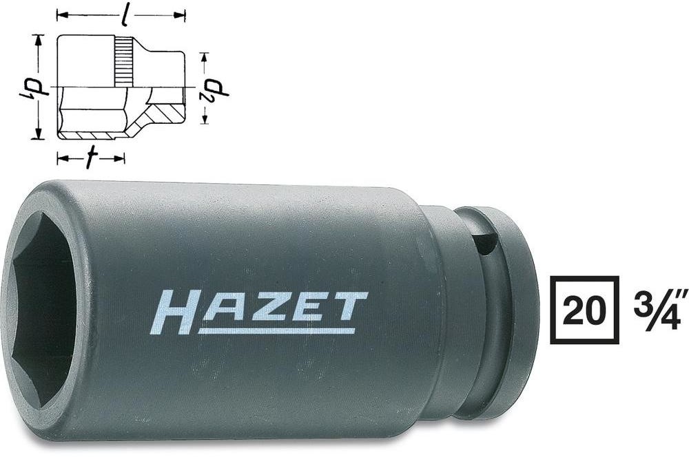 Hazet Gniazdo mocy 3/4