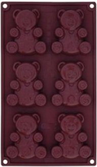 Pavoni TEDDY Forma w kształce misi x 6 foremek, brąz - FR079MRAS