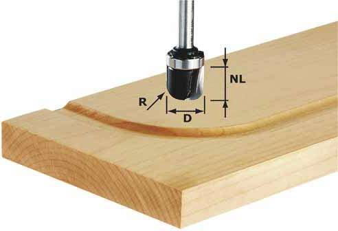 Festool frez do rowków, HW z trzpieniem 8 mm HW S8 R6,4 KL (490982)