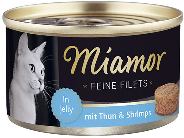 Miamor Feine Filets filety mięsne smak tuńczyk z krewetkami 185g