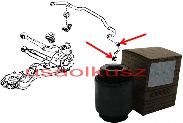 FB Tuleja tylnego łącznika stabilizatora Nissan X-Trail T31 2007-