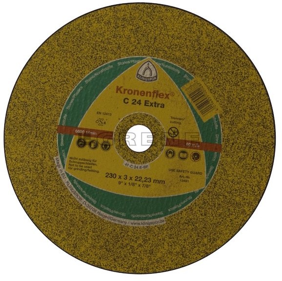 Klingspor Tarcza do cięcia betonu C24 e x tra płaska 230 x 3.0 x 22 mm