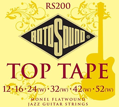 Rotosound rotos górne Monel ścienny rs200 Jazz akcesoria gitarowe struny Wound 12  52 RS200