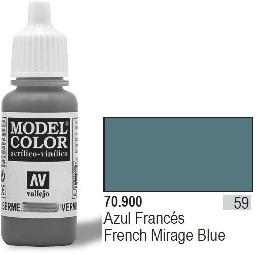 VALLEJO Farba Nr59 Fr M irage Blue 17mlMatt