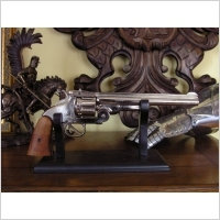Denix SREBRNY ŁAMANY REWOLWER SMITH&WESSON Z 1869 r.