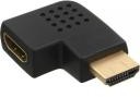 InLine Adapter AV HDMI męski - żeński boczny kątowy lewy pozłacany 17600S