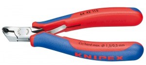 Knipex szczypce precyzyjne tnące czołowe dla elektroników 115mm 64 42 115
