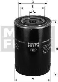 MANN FILTR OLEJU FIAT DUCATO 2.3JTD 02-2006 -FILTER W 914/28