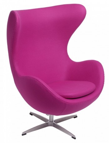 D2.Design Fotel Jajo amarantowy kaszmir 39 Premium (19600)
