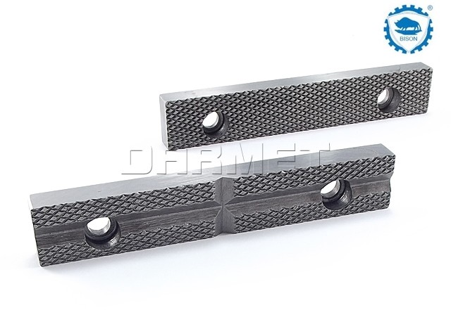 Bison-bial Wkładki szczękowe do imadeł ślusarskich, szerokość 125 mm, typ WS 1250 55-40 125 - BISON-BIAL